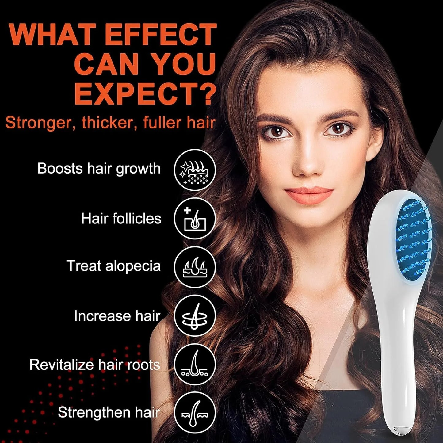 Radiance Red & Infrared Light Therapy Hair Brush